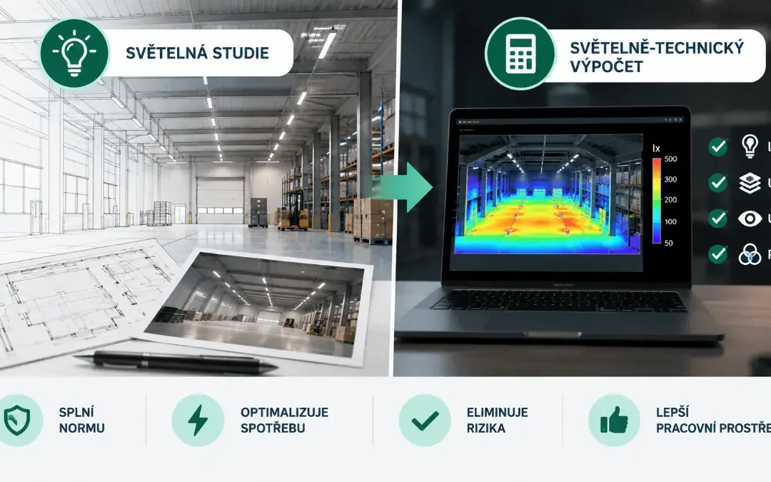 Světelná studie a světelně-technický výpočet – proč je základ každé realizace